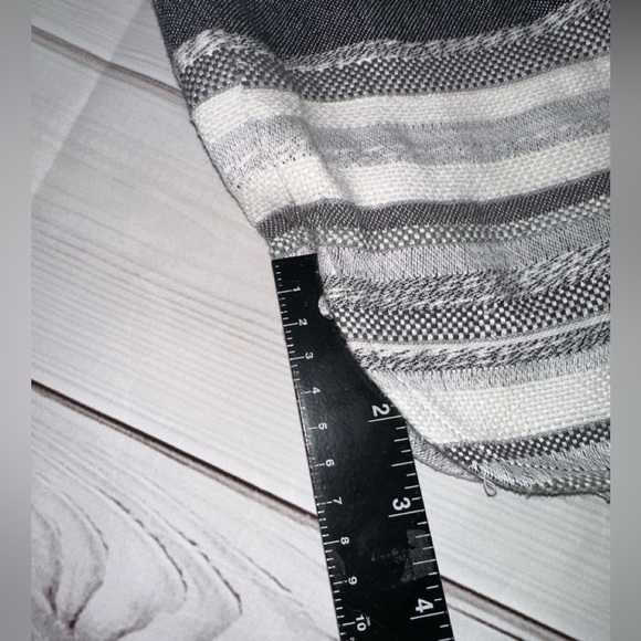 Striped Charcoal and White Ann Taylor Skirt Size Medium 
Business Casual Church - Picture 5 of 6